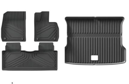 Xpeng G6 2023 2024 2025 Xpeng G6 Bilmåtter Kabine & Bagagerum Gummimåtter ialt 3 velour måtter og 3 gummimåtter - TPE miljøvenlig gummi - Ekslklusivt produceret for Umates Gear