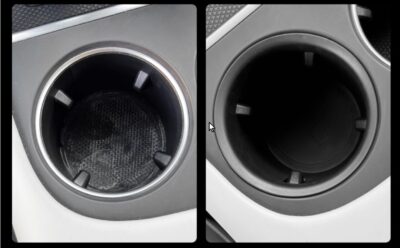 Xpeng G6 Sort kopholder før og efter G6 Umates Denmark