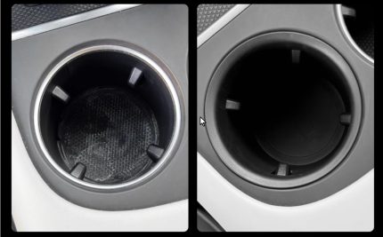 Xpeng G6 Sort kopholder før og efter G6 Umates Denmark