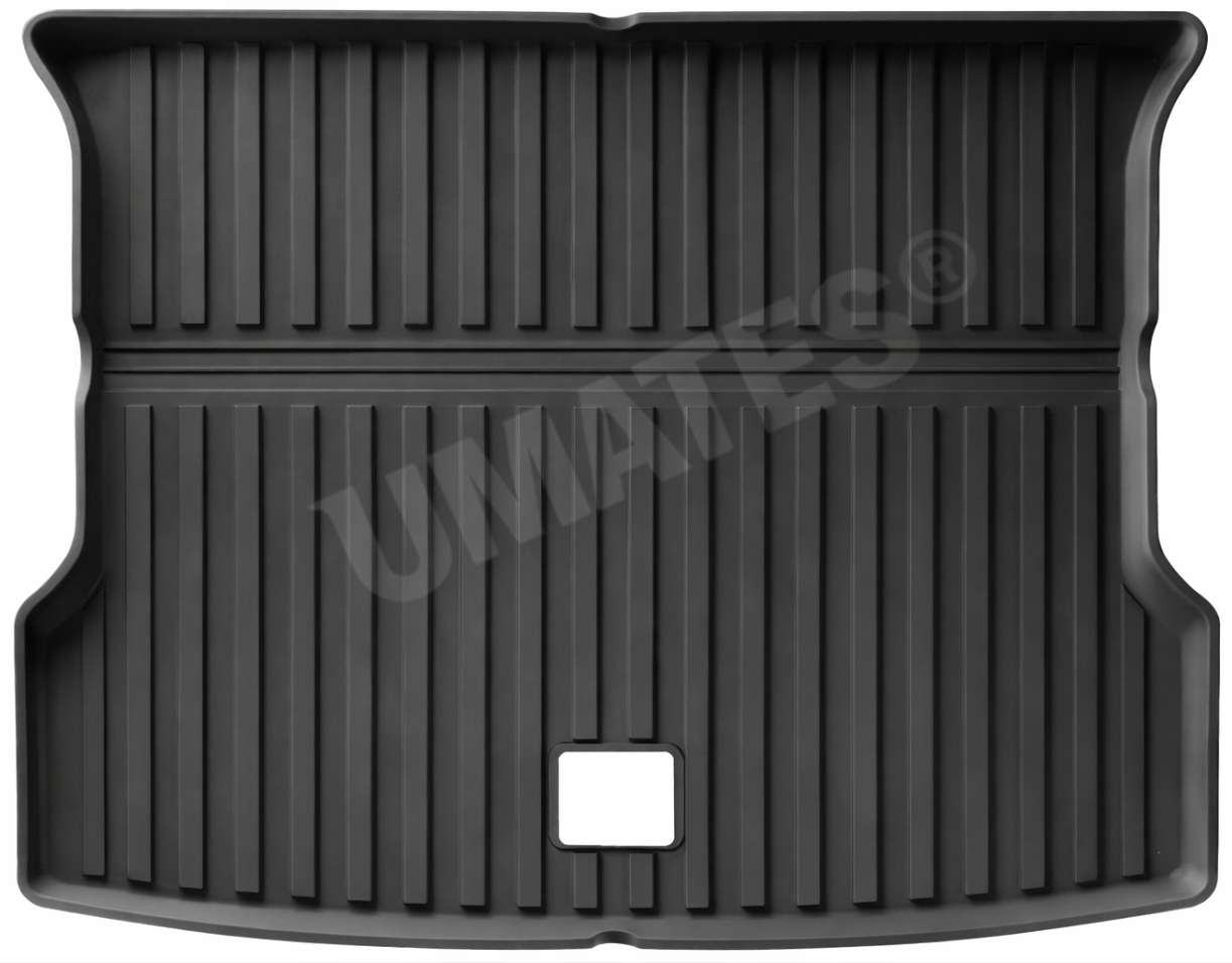 Bagagerumsindsats til Xpeng G6 – EasyAccess™, UVShield™ & HighGuard™ | Umates Modeltilpasset bagagerumsmåtte til Xpeng G6 med FlexAccess™ og forhøjet beskyttelseskant fra Umates