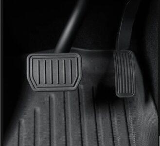 Tesla model Y Juniper 2025 Bilmåtter 3 stk til passagersæde kabinen original miljøvenlig lugtfri TPE gummi – Lav pris eksklusiv produceret af Umates Danmark