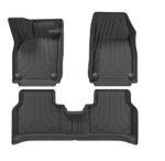 Volkswagen VW ID.4 2025 Bilmåtter 3 stk. til kabinen formstøbt til ID.3 original miljøvenlig formstøbti lugtfri TPE gummi – Lav pris eksklusiv produceret af Umates Danmark