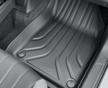 Volkswagen VW ID.3 2024 2025 Bilmåtter 3 stk. til kabinen formstøbt til ID.3 original miljøvenlig formstøbti lugtfri TPE gummi – Lav pris eksklusiv produceret af Umates Danmark