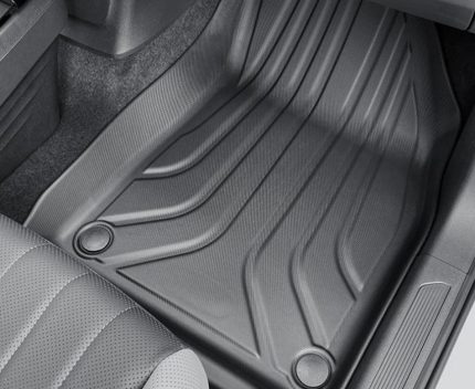 Volkswagen VW ID.3 2024 2025 Bilmåtter 3 stk. til kabinen formstøbt til ID.3 original miljøvenlig formstøbti lugtfri TPE gummi – Lav pris eksklusiv produceret af Umates Danmark