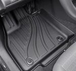 Toyoata bZ4X 2022 2023 2024 2025 Bilmåtter til kabinen ialt 3 gummimåtter original miljøvenlig og lugtfri gummi – Lav pris eksklusiv produceret af Umates Danmark 3