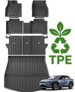 Toyota bZ4X 2022 2023 2024 2025 Komplet sæt 7 stk gummimåtter kabine bagagerum – eksklusiv produceret af Umates Danmark (2)