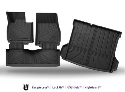 VW ID.4 2025 Bilmåtter til kabine bagagerum gummimåtter pakketilbud original miljøvenlig og lugt TPE gummi – – Lav pris eksklusiv produceret af Umates Danmark