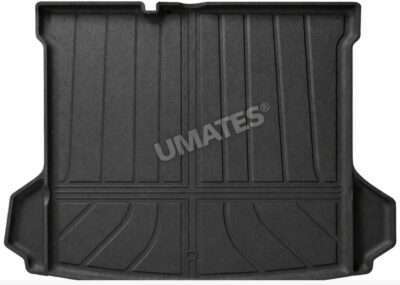 Modeltilpasset bagagerumsmåtte fra Umates med høj kant EasyAccess™, som sikre hurtig og uhindret adgang til det nederste opbevaringsrum, skridsikker overflade og HighGuard™ samt UVShield™ beskyttelse