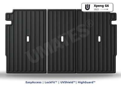 UMATES rygpaneler til Xpeng G6 2023– skåner bagsæderne i bagagerummet mod skidt og snavs og nem rengøring – formstøbt til G6