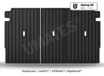 UMATES rygpaneler til Xpeng G6 2023– skåner bagsæderne i bagagerummet mod skidt og snavs og nem rengøring – formstøbt til G6
