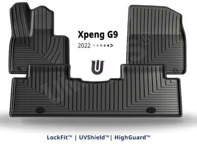 UMATES bil måtter kabinen til Xpeng G9 - fra 2022 og frem - med modeltilpasset pasform og original fastgørelse