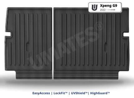 UMATES rygpaneler til Xpeng G9 2022– skåner bagsæderne i bagagerummet mod skidt og snavs og nem rengøring – formstøbt til G9