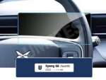 Instrumentpanel i Xpeng G6 facelift 2025 og nyere årgange med anti-refleks skærmbeskyttelse for forbedret læsbarhed og reduceret genskin